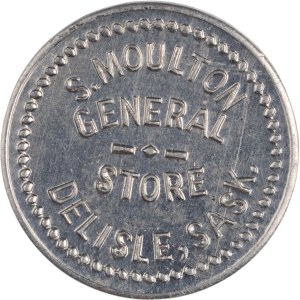 Canada Delisle Saskatchewan S. Moulton General Store 1 Cent Merchant Token