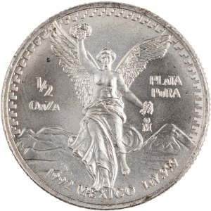 Meksyk 1992, srebrna moneta „Libertad” o nominale 1/2 onzy