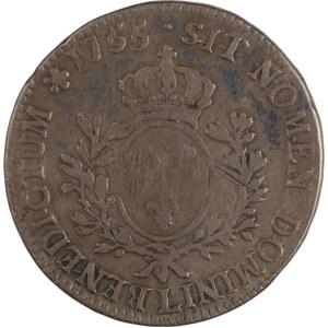France 1755L Silver Ecu Bayonne Mint