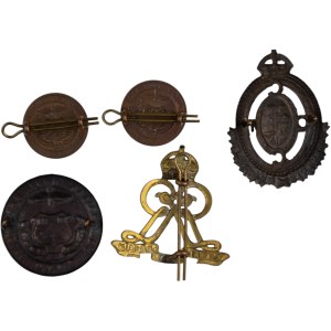 WWII Canada Cap and Collar Badge Lot (5 pieces)