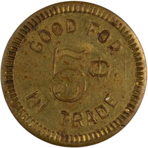 United States Good for 5 Cents in Trade Chippewa Falls Wisconsin