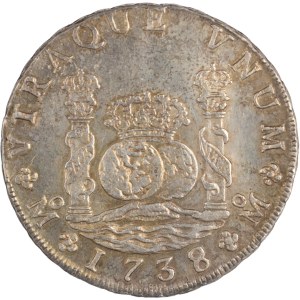 Mexico 1738 Mo MF Silver 8 Reales