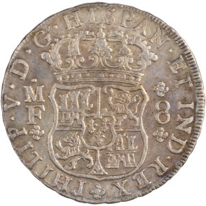 Mexico 1738 Mo MF Silver 8 Reales