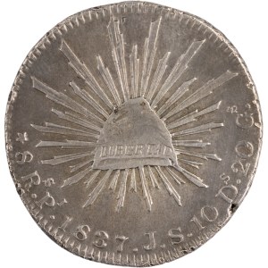 Mexico 1837 Pi JS Silver 8 Reales