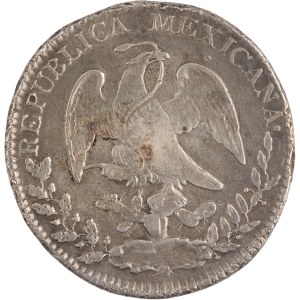 Mexico 1837 Pi JS Silver 8 Reales