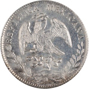 Meksyk 1884 Zs JS Srebrne 8 realów