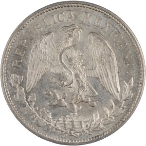 Mexique 1900, Cn JQ, 1 peso en argent