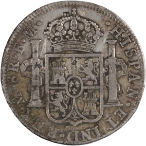 Mexico 1787 Mo FM Silver 8 Reales Chopmarks