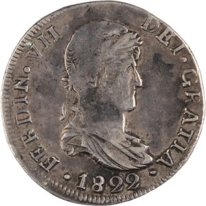 Mexico 1822 D CG Silver 8 Reales