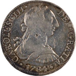 Mexico 1784 Mo FM Silver 8 Reales Overdate