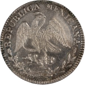 Mexico 1838 Go PJ Silver 2 Reales