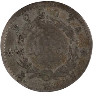 Colombia 1844 Silver 1 Real