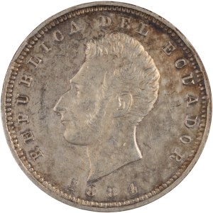 Ecuador 1884 Silver Sucre