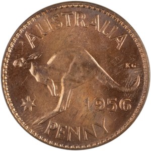Australia 1956 Penny Struck in Proof