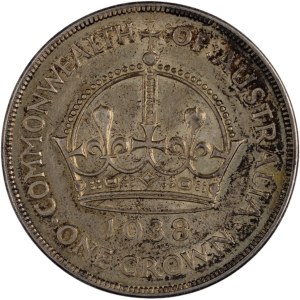 Australia 1938 Silver Crown