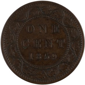 Kanada 1859, úzký 9, velký cent