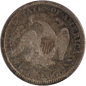 United States 1877-CC Silver 25 Cents Seated Liberty