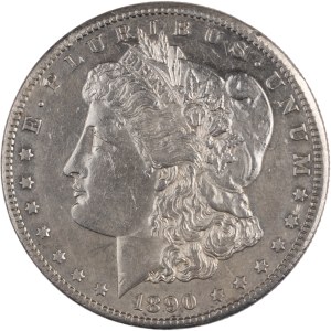 United States 1890-CC Silver Morgan Dollar