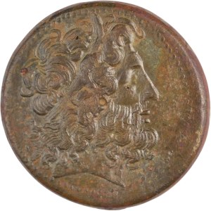 Ancien royaume ptolémaïque d'Égypte. Ptolémée III Évérgète, vers 245-222 av. J.-C. Drachme en bronze