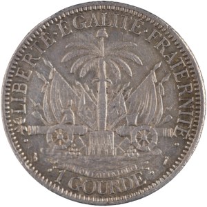Haiti 1882 Silver 1 Gourde