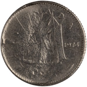 Canada 1974 10 Cent Error