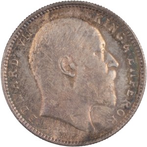 India 1905 British India Silver One Rupee