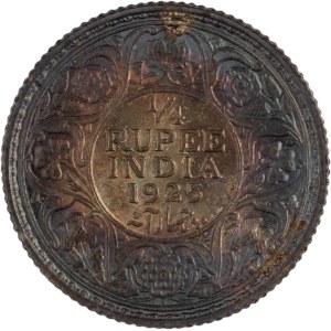 India 1925 B British India 1/4 Rupee