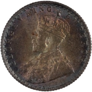 India 1925 B British India 1/4 Rupee