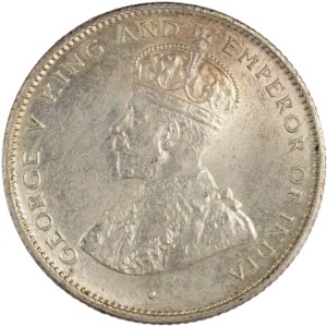 Ceylon 1917 Silver 50 Cents