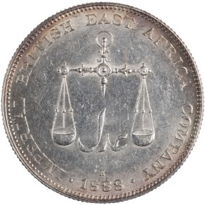Mombasa 1888 H Britisch-Ostafrika Silber 1 Rupie