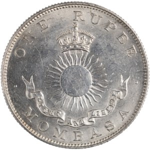 Mombasa 1888 H Britisch-Ostafrika Silber 1 Rupie