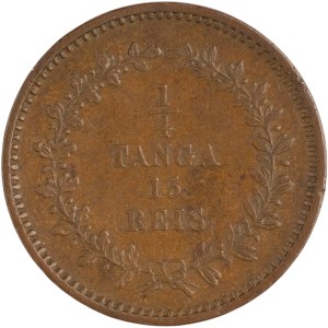 India 1871 Portuguese India 1/4 Tanga 15 Reis