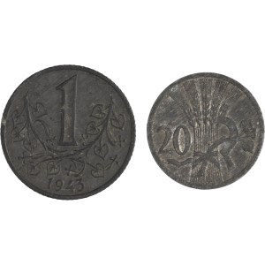 Czech Republic 1941-43 Bohemia (2 Pieces)