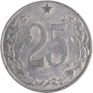Czechoslovakia 1954 25 Haleru