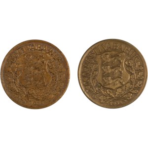 Estonia 1934 1 Kroon (2 Pieces)