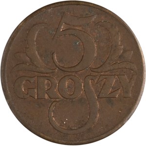 Poland 1928 5 Groszy