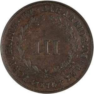 Portugal 1874 3 Reis