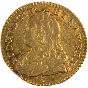 France 1726 N Gold 1/2 Louis d'Or - Low Mintage