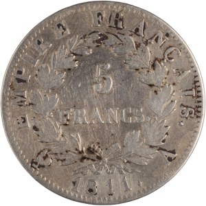France 1811 A Silver 5 Francs