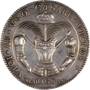 France 1515 Francis I. Battle of Marignano Large Silver Medal