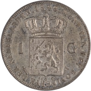 Netherlands 1848 Silver 1 Gulden