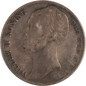 Netherlands 1845 Silver 1 Gulden