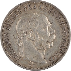 Hungary 1908 Silver 5 Korona