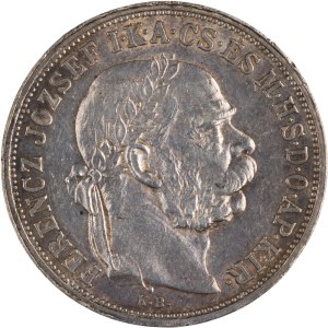 Hungary 1909 Silver 5 Korona