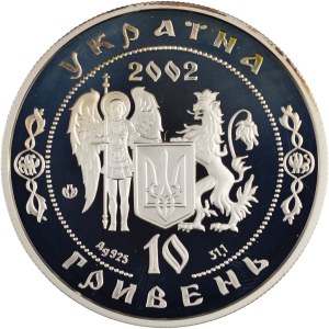 Ukrain 2002 Silver 10 Hryven 1680 Ivan Sirko