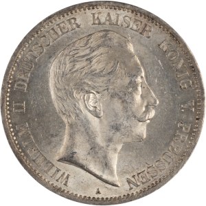 Germany 1898 Prussia Silver 5 Mark