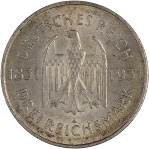 Germany 1931 Silver 3 Marks