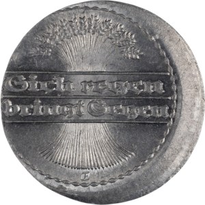 Germany 1919 50 Pfennig Off Center Strike Error