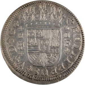 Spain 1721 F Silver 2 Reales