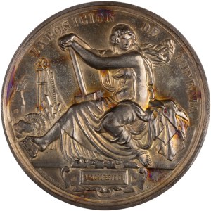 Spain 1883 Mining Exposition Large Medal
